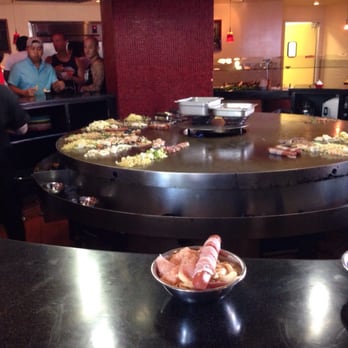 Fire + Ice - Waiting for our food to cook - New American Near Me - Anaheim, California