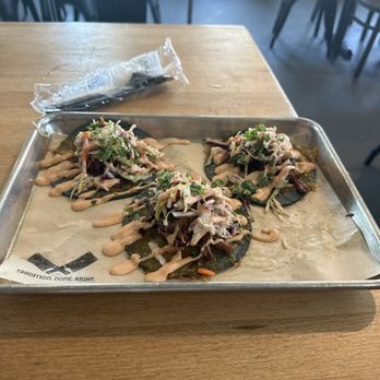 Smoke & Fire Social Eatery - 3 Brisket Tacos - Comfort Food Near Me - Paramount, California Smoke & Fire Social Eatery - 3 Brisket Tacos - Comfort Food Near Me - Paramount, California