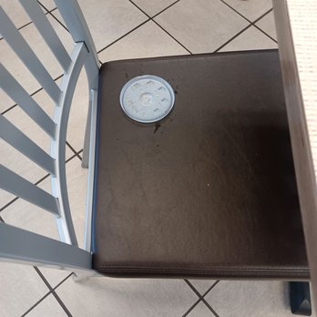 Chick-fil-A - Trash on the chairs - Fast Food Near Me - Rogers, Arkansas