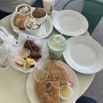 Gazebo Cafe - New Orleans trio, crawfish hush puppies and half a muffuletta! - Cajun/Creole Near Me - New Orleans, Louisiana Gazebo Cafe - New Orleans trio, crawfish hush puppies and half a muffuletta! - Cajun/Creole Near Me - New Orleans, Louisiana