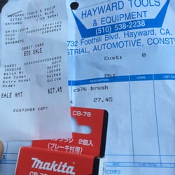Hayward Tool & Equipment - Proof.