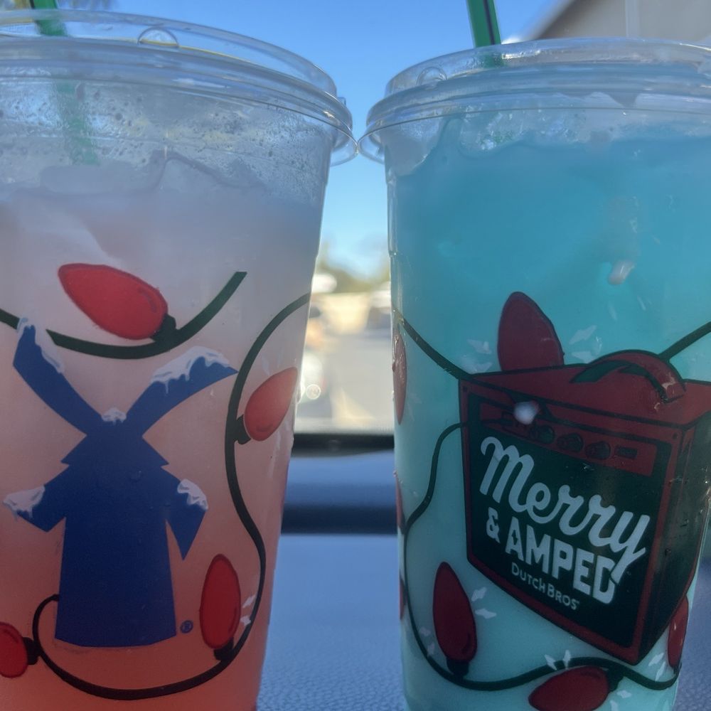 Dutch Bros Coffee - Rainbro and Electric Berry Lemonades. - Juice Bars & Smoothies Near Me - Garden Grove, California