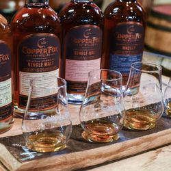Copper Fox Distillery - Our Flagship Whisky Tasting Flight is a perfect way to taste all four of our flagship whiskies