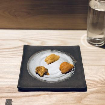sushi AMANE - Uni trio - Sushi Bars Near Me - New York, New York