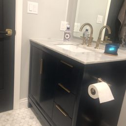 New vanity and sink New vanity and sink