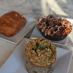 Fresh Flours - Chocolate croissant, matcha muffin, currant croissant