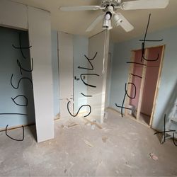 TTM Construction - Cut in new door exclusively to the master bedroom. new linen closet in a more appropriate location   (Alpine project)