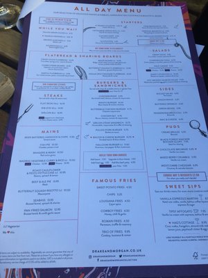 Menu photo 2 The Refinery London, XGL