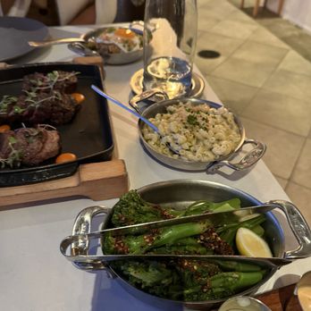 Bourbon Steak Orange County - Broccolini and truffle Mac and cheese - Steakhouses Near Me - Dana Point, California Bourbon Steak Orange County - Broccolini and truffle Mac and cheese - Steakhouses Near Me - Dana Point, California
