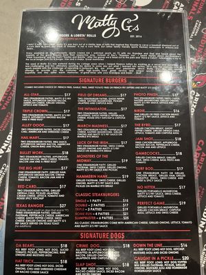 Menu photo 1 Matty G's Steakburgers Boise, ID Menu photo 1 Matty G's Steakburgers Boise, ID