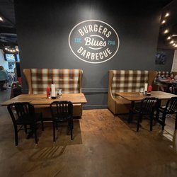 Burgers Blues Barbecue - Two booths as you enter