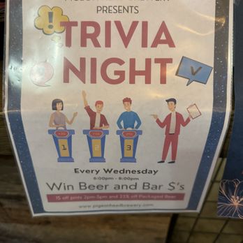 Pigeon Head Brewery - Fun times at trivia night - Breweries Near Me - Reno, Nevada Pigeon Head Brewery - Fun times at trivia night - Breweries Near Me - Reno, Nevada