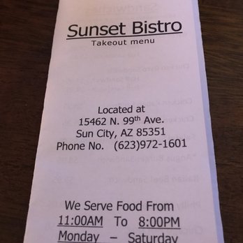 Sunset Bistro - Great food for dining in or to go! - Greek Near Me - Sun City, Arizona Sunset Bistro - Great food for dining in or to go! - Greek Near Me - Sun City, Arizona