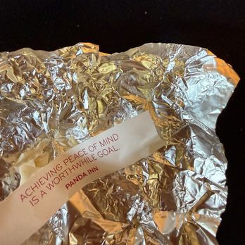 Panda Inn - Devoured fortune cookie - Chinese Near Me - Pasadena, California