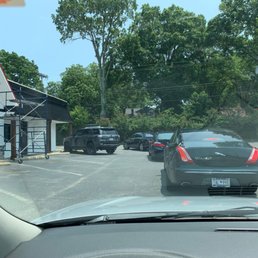 a line, barely moving