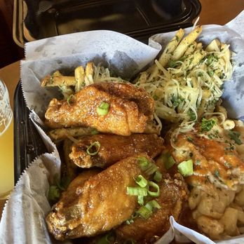 Lucy Mae’s Kitchen - Tameka wings, Mac & cheese, and truffle fries - $20 plate - Soul Food Near Me - San Diego, California Lucy Mae’s Kitchen - Tameka wings, Mac & cheese, and truffle fries - $20 plate - Soul Food Near Me - San Diego, California