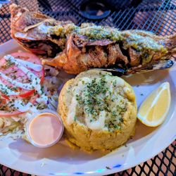 Nina Island Cuisine - Fried Strawberry Snapper