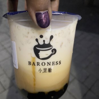 Baroness - Toffee + Organic Milk with brown sugar boba - Bubble Tea Near Me - Toronto, Ontario