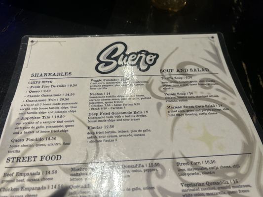 Menu photo 7 Sueno Philadelphia, PA