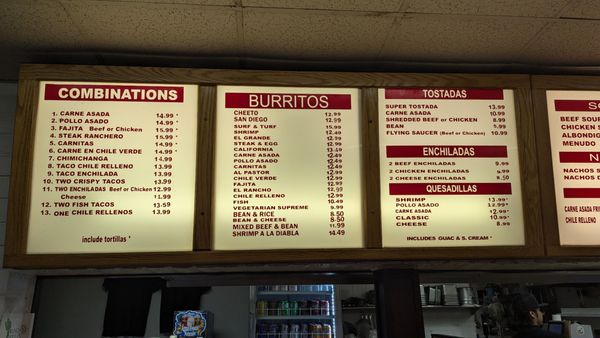 Menu photo 2 Rancho Villa's El Cajon, CA Menu photo 2 Rancho Villa's El Cajon, CA