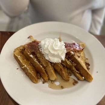 Oliver's Corner Bistro - French toast with candied bacon. - Sandwiches Near Me - Macon, Georgia