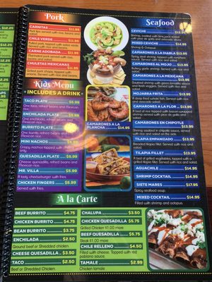 Menu photo 3 Elena’s Mexican Grill Candler, NC