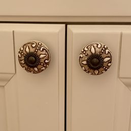 Knobs for my wife's vanity, purchased at Hobby Lobby! Knobs for my wife's vanity, purchased at Hobby Lobby!