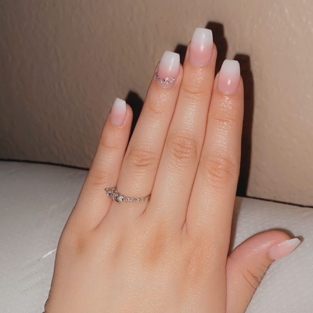Nail Bar One - Coffin ombré nails - Nail Salons Near Me - Keller, Texas Nail Bar One - Coffin ombré nails - Nail Salons Near Me - Keller, Texas