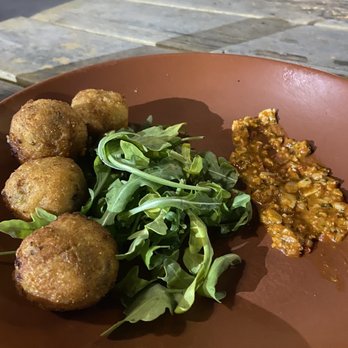 Squid Ink Eclectic Eats & Drinks - Paella Fritters - Gastropubs Near Me - Mobile, Alabama