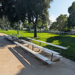 Rio San Gabriel Park - Bleachers by the softball field