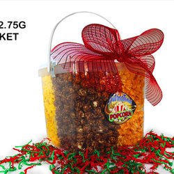 International Popcorn & Confections - New 2.75G Square bucket that can be customized with your logo/saying!