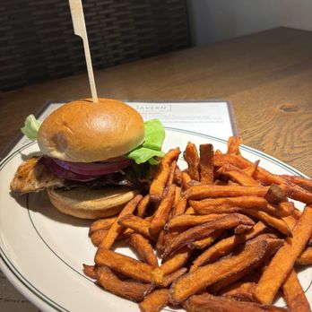 Village Tavern - Blackened Salmon Sandwich - New American Near Me - Greensboro, North Carolina Village Tavern - Blackened Salmon Sandwich - New American Near Me - Greensboro, North Carolina