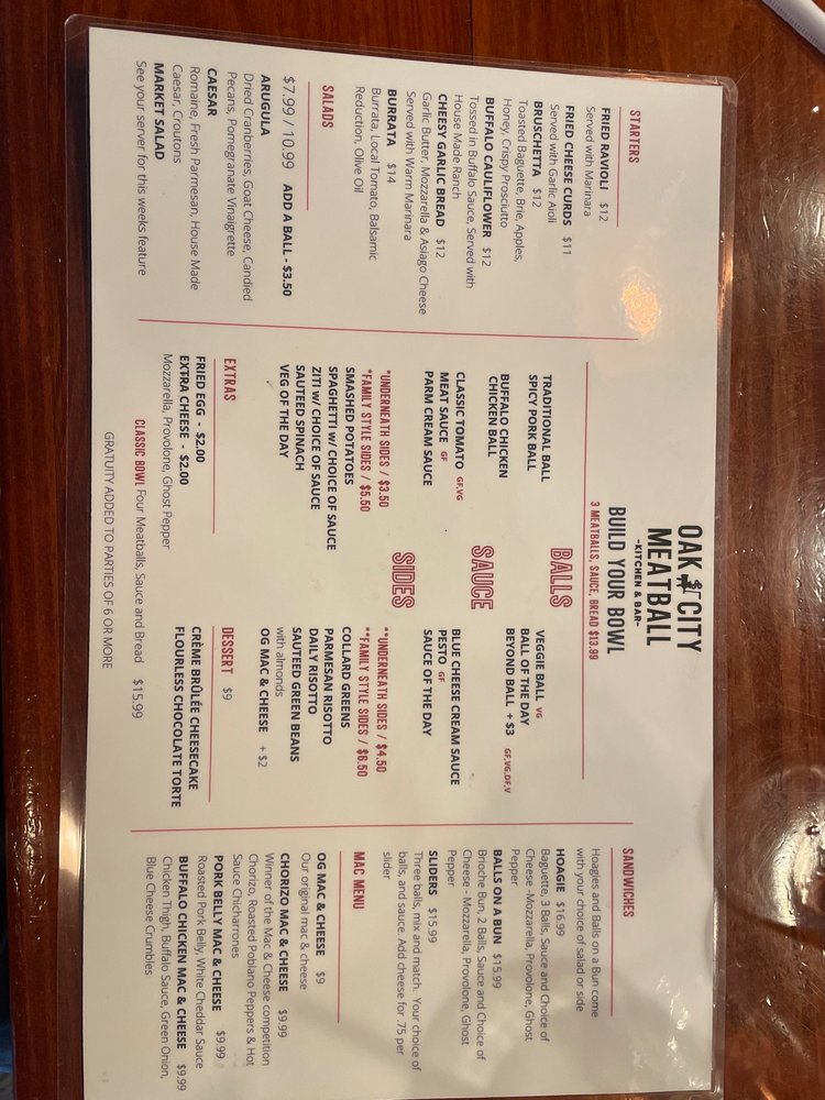 Oak City Meatball Shoppe