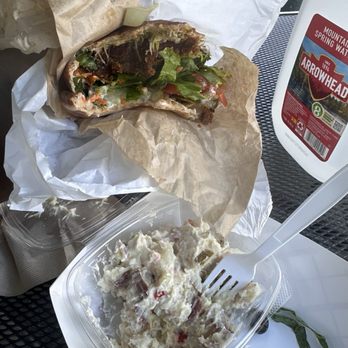 Sunflower Drive In - Super Nutburger and Vegan Potato Salad (Summer) - Vegetarian Near Me - Fair Oaks, California Sunflower Drive In - Super Nutburger and Vegan Potato Salad (Summer) - Vegetarian Near Me - Fair Oaks, California