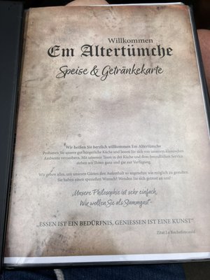 Menu photo 7 Em Altertümche Cologne, NW Menu photo 7 Em Altertümche Cologne, NW
