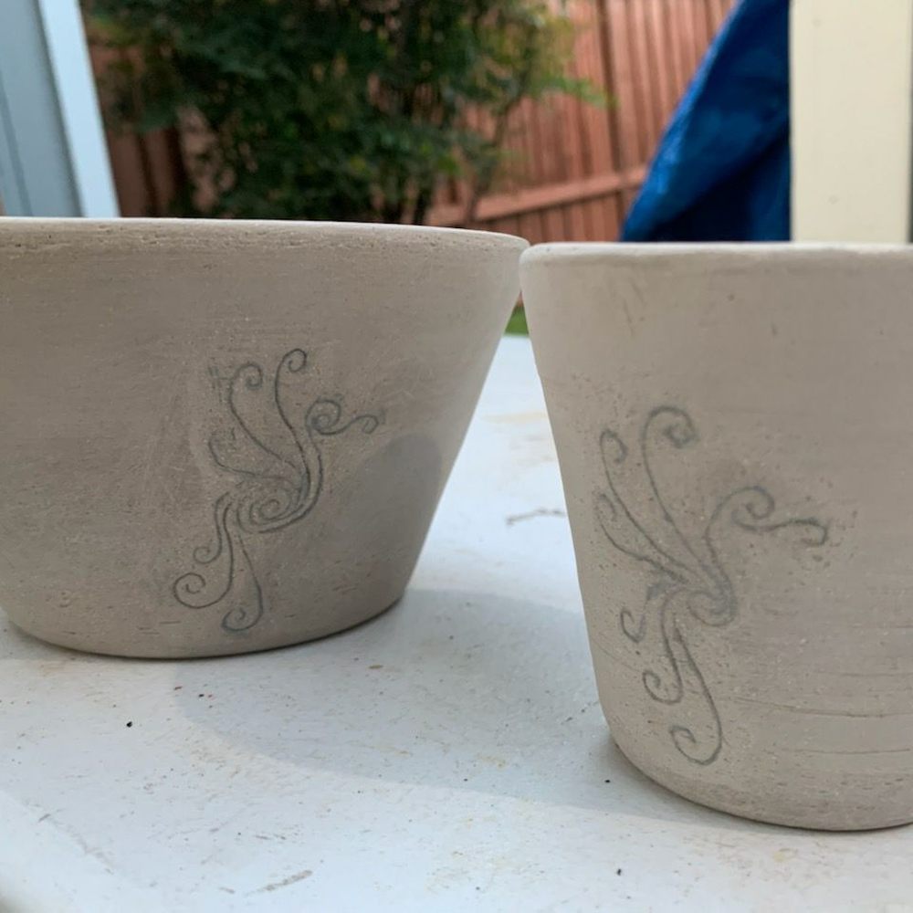 Jump Into Art Studios - Sweet design before first firing - Art Classes Near Me - McKinney, Texas