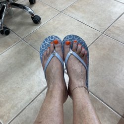 Top Nails Salon - The finished pedicure!