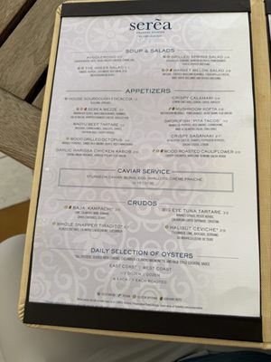 Menu photo 1 Serea Coastal Cuisine Coronado, CA Menu photo 1 Serea Coastal Cuisine Coronado, CA
