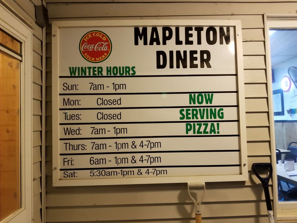 MAPLETON LUNCH Updated September 2024 1716 Main St, Mapleton, Maine