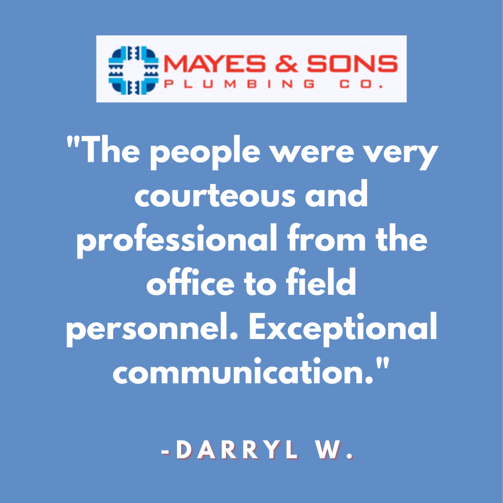 Slide of Mayes & Sons Plumbing