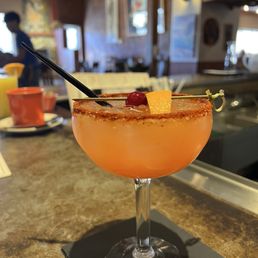 Orange Cranberry Mezcal Margarita