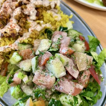 Tabouleh Mediterranean Cafe - Mediterranean Salad (side in Chicken Shawarma) - Mediterranean Near Me - Jacksonville, Florida Tabouleh Mediterranean Cafe - Mediterranean Salad (side in Chicken Shawarma) - Mediterranean Near Me - Jacksonville, Florida