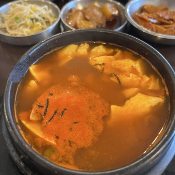 Hodori Restaurant - Vegetarian soon tofu soup with no kimchi and regular spice level (T9 on the menu) - Korean Near Me - Mesa, Arizona