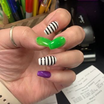Wishkah Nails - my last set !! - Nail Salons Near Me - Aberdeen, Washington Wishkah Nails - my last set !! - Nail Salons Near Me - Aberdeen, Washington