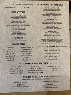 Menu photo 6 Tenjou New York, NY Menu photo 6 Tenjou New York, NY