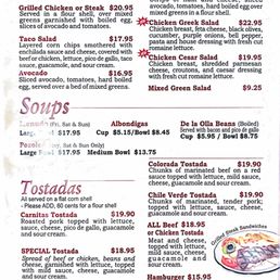 Menu pics