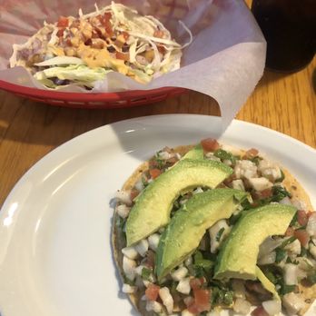 D'Lua Fusion Cuisine & Bar - Top: California Taco. Bottom: Ceviche tostada - Mexican Near Me - Bettendorf, Iowa D'Lua Fusion Cuisine & Bar - Top: California Taco. Bottom: Ceviche tostada - Mexican Near Me - Bettendorf, Iowa
