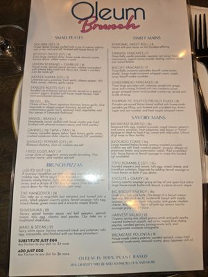 Menu photo 1 Oleum Baltimore, MD