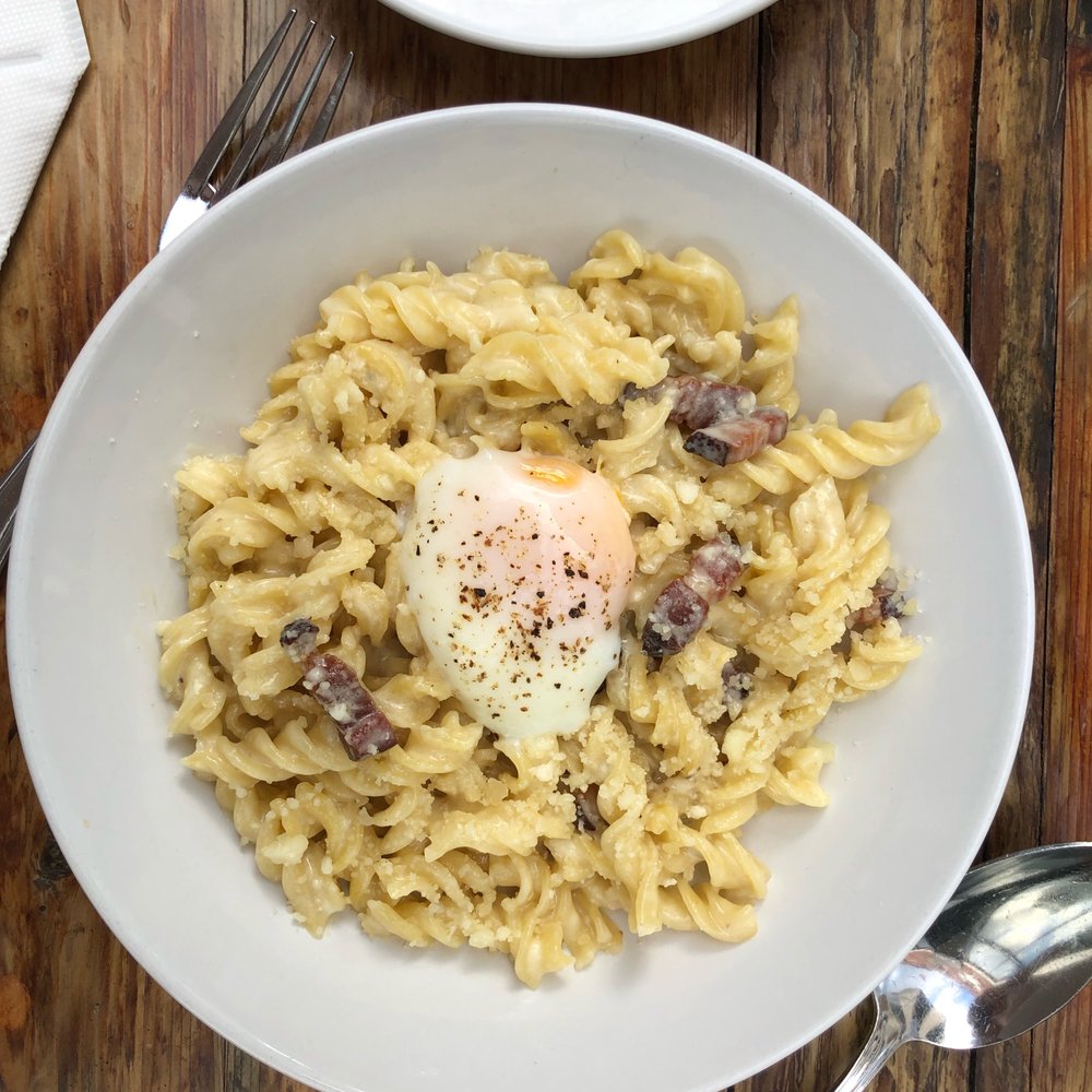 Emilia - Fusilli Carbonara - Italian Near Me - Knoxville, Tennessee
