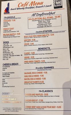 Menu photo 2 Clayton Cafe Clayton, GA Menu photo 2 Clayton Cafe Clayton, GA